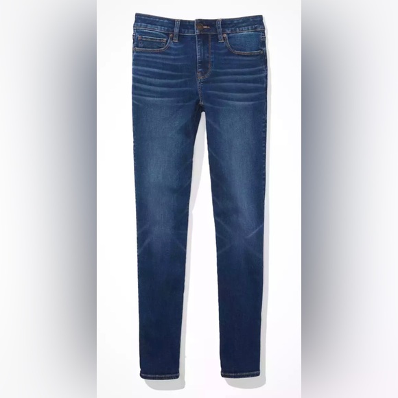 American Eagle SUPER STRETCH Skinny Jeans Dark Wash - Picture 11 of 12